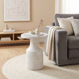 Cala White Side Table by Zuomod at Eve Furniture
