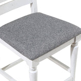 Calabria Antique White/Gray Counter Ht. Chair, Set of 2 by Furniture of America at Eve Furniture
