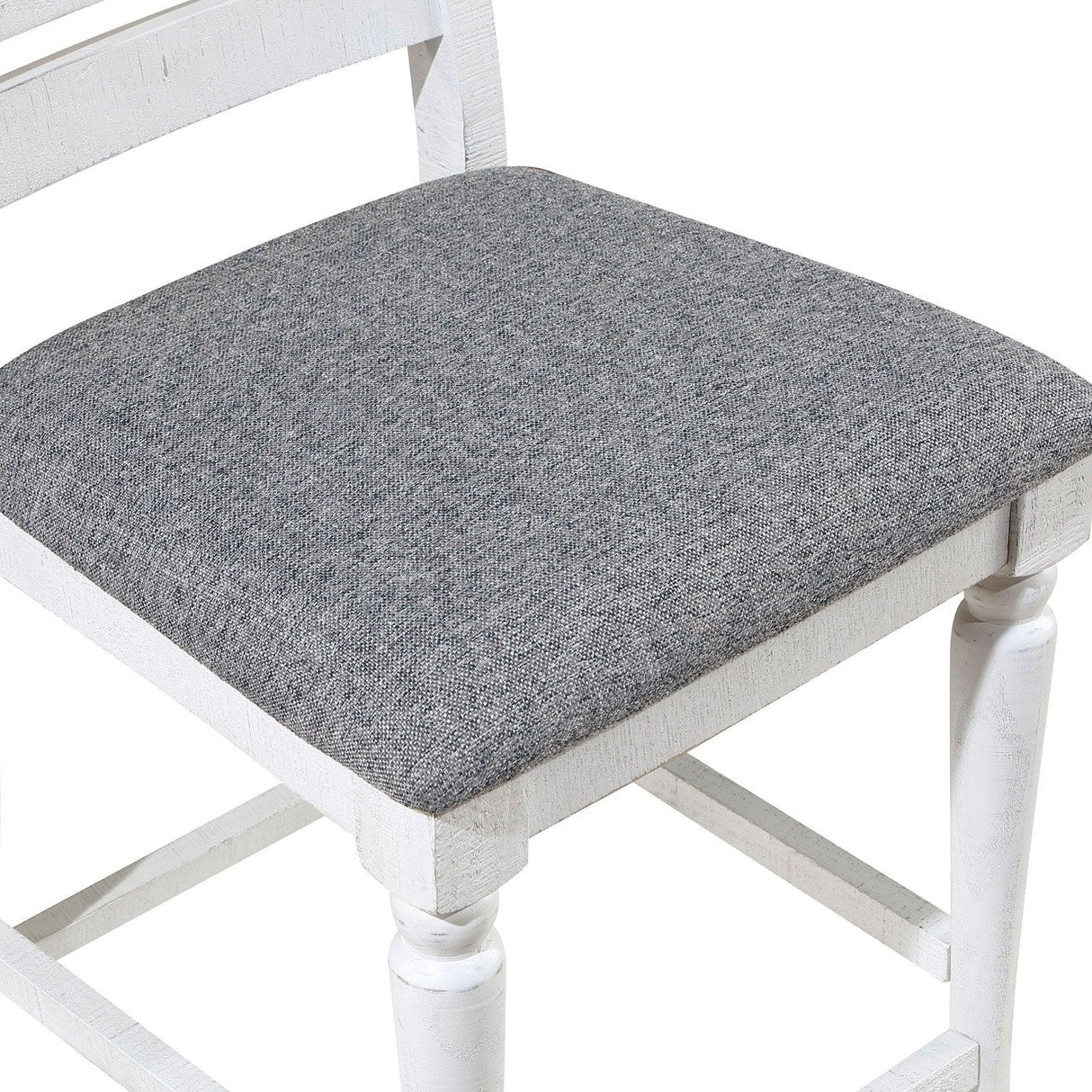 Calabria Antique White/Gray Counter Ht. Chair, Set of 2 by Furniture of America at Eve Furniture