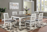 Calabria Antique White/Gray Side Chair Set of 2 by Furniture of America at Eve Furniture