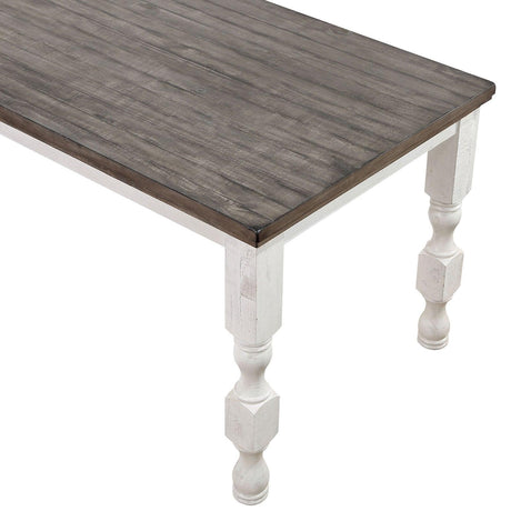 Calabria Antique White/Gray Counter Ht. Table by Furniture of America at Eve Furniture