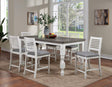 Calabria Antique White/Gray Counter Ht. Table by Furniture of America at Eve Furniture