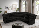 Calantha Black Manual Reclining Sectional by New Era Innovations at Eve Furniture