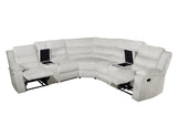 Calantha Grey Manual Reclining Sectional by New Era Innovations at Eve Furniture