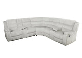 Calantha Grey Manual Reclining Sectional by New Era Innovations at Eve Furniture