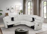 Calantha Grey Manual Reclining Sectional by New Era Innovations at Eve Furniture