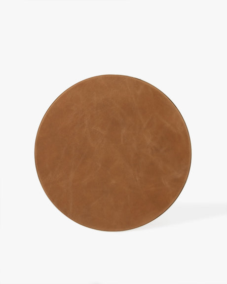 Calder Leather Side Table by Co.House Designs at Eve Furniture