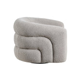 Caldera Gray Swivel Accent Chair by Homelegance at Eve Furniture