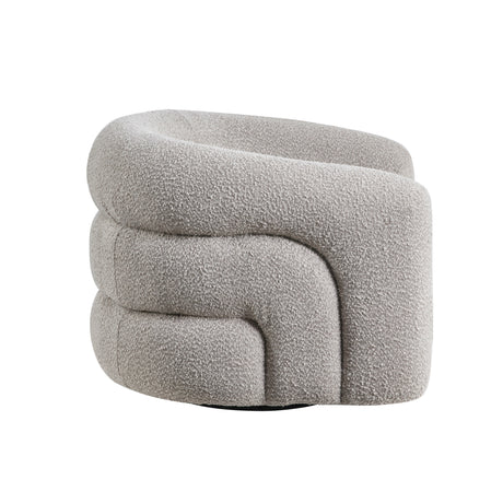 Caldera Gray Swivel Accent Chair by Homelegance at Eve Furniture