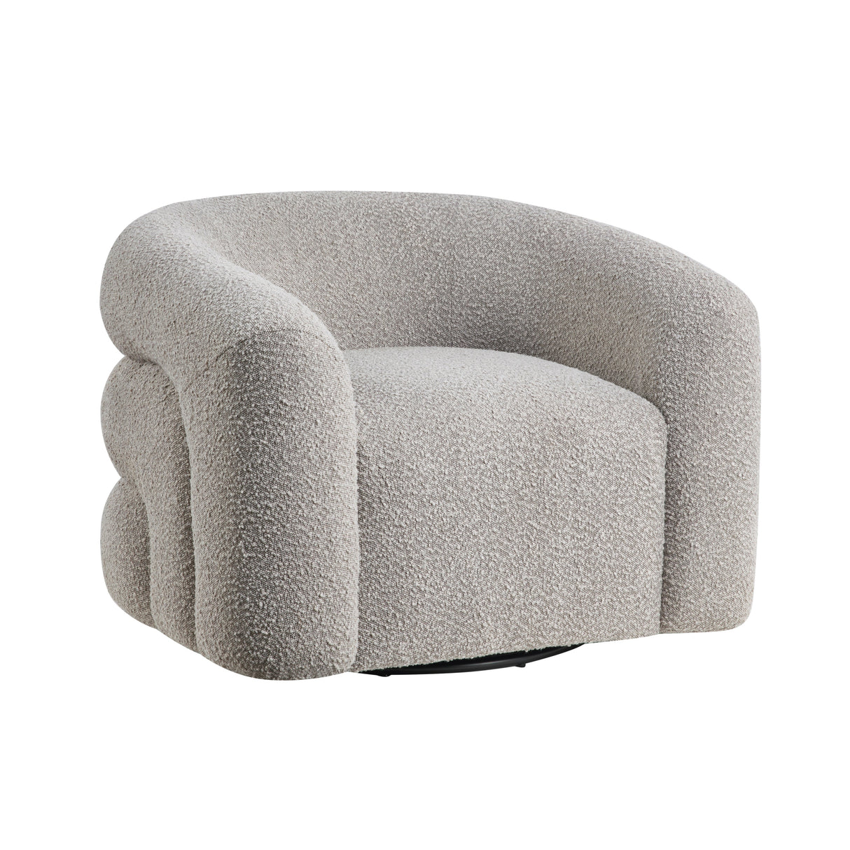 Caldera Gray Swivel Accent Chair by Homelegance at Eve Furniture