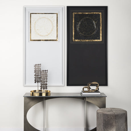 Caldera White by Studio M a handmade Original Framed Artwork under Glass by Mercana at Eve Furniture