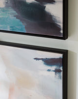 Caldish Blue/White/Pink Wall Art by Ashley at Eve Furniture