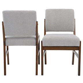 Caldwell Dining Chair Set of 2 - Light Grey Boucle by Ashcroft Furniture at Eve Furniture