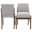 Caldwell Dining Chair Set of 2 - Light Grey Boucle by Ashcroft Imports at Eve Furniture