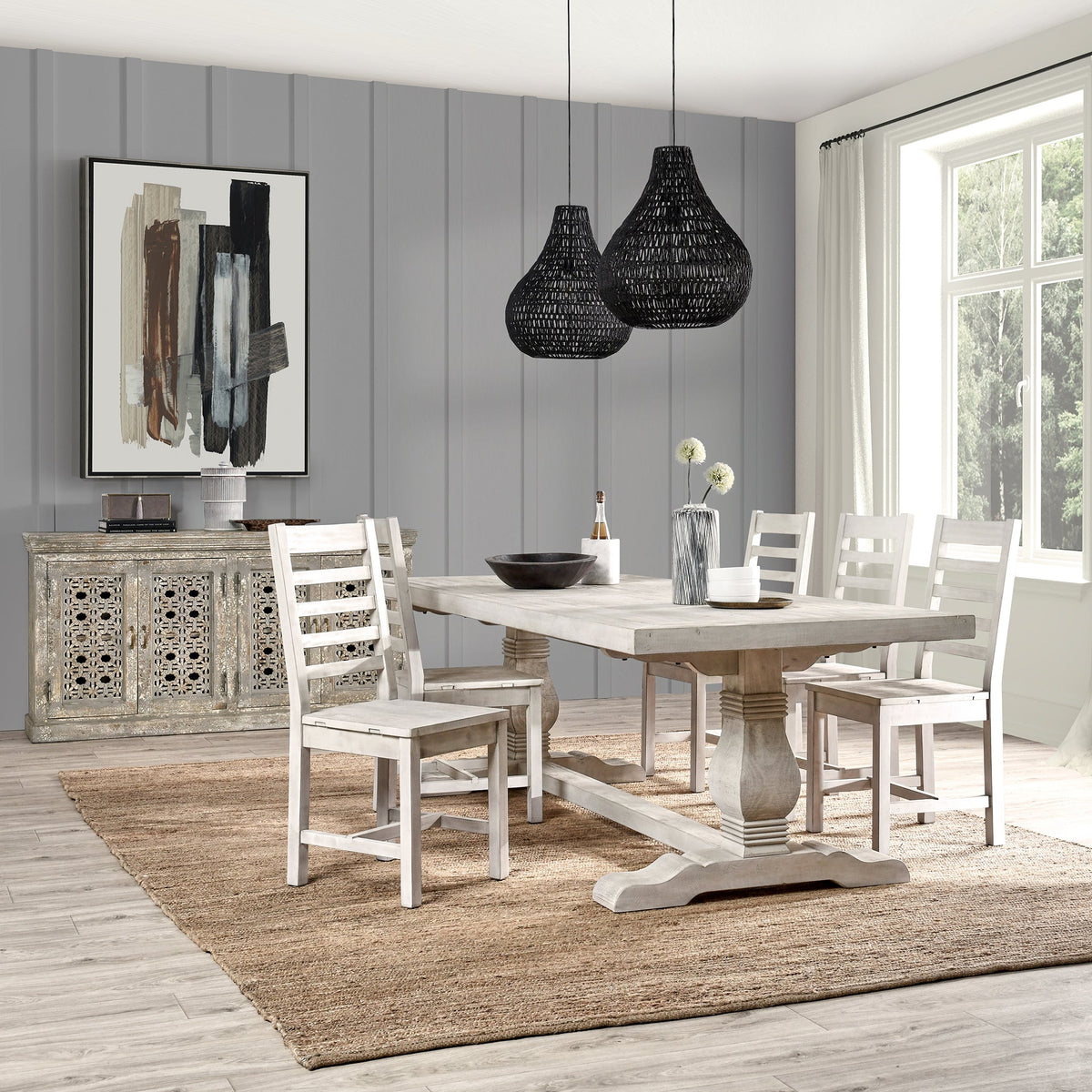Caleb Dining Table by Classic Home at Eve Furniture