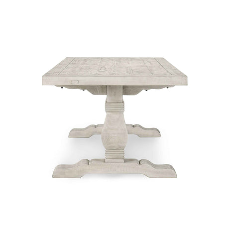 Caleb Dining Table - Distressed Ivory by Classic Home at Eve Furniture
