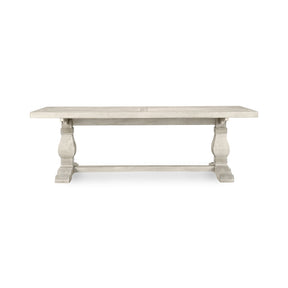 Caleb Dining Table - Distressed Ivory by Classic Home at Eve Furniture