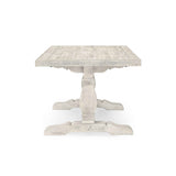 Caleb Distressed Ivory Dining Table by Classic Home at Eve Furniture