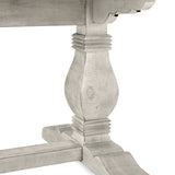 Caleb Distressed Ivory Dining Table by Classic Home at Eve Furniture