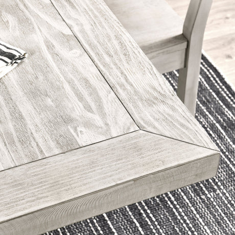 Caleb Distressed Ivory Dining Table by Classic Home at Eve Furniture