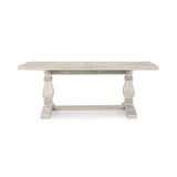 Caleb Distressed Ivory Dining Table by Classic Home at Eve Furniture