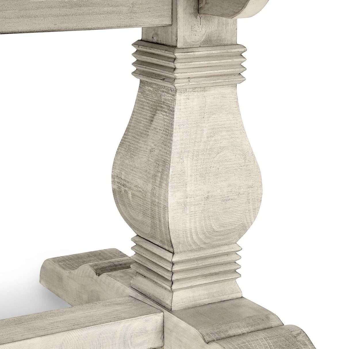 Caleb Distressed Ivory Rectangular Dining Table by Classic Home at Eve Furniture