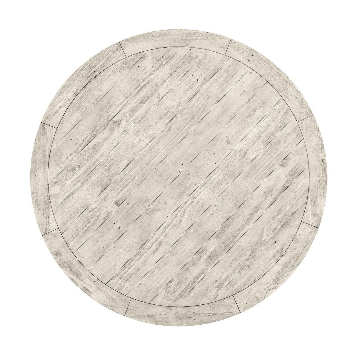 Caleb Distressed Ivory Round Dining Table by Classic Home at Eve Furniture