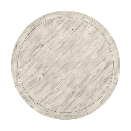 Caleb Distressed Ivory Round Dining Table by Classic Home at Eve Furniture