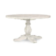 Caleb Distressed Ivory Round Dining Table by Classic Home at Eve Furniture