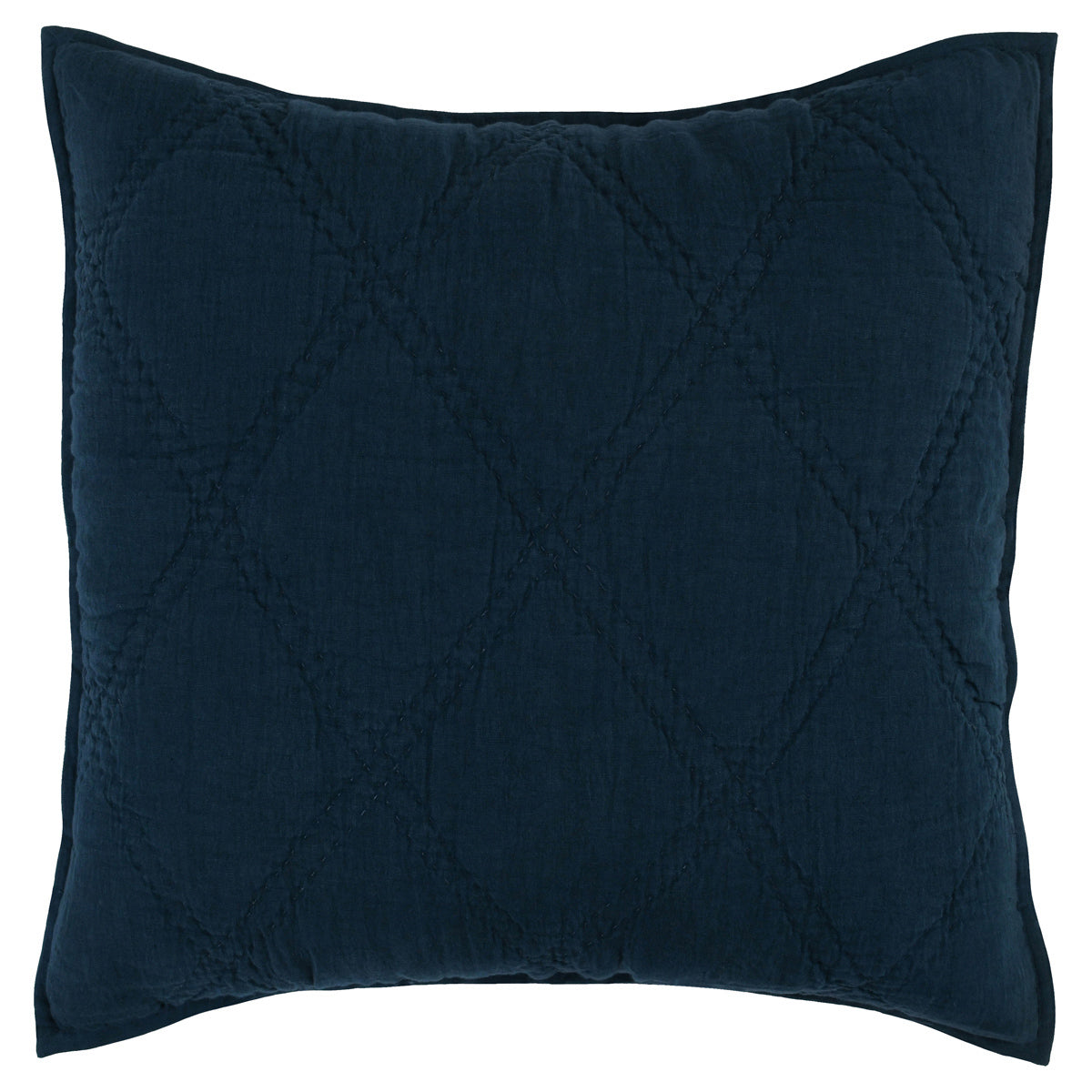 Caleb Hand Stitched Midnight Blue Quilt by Classic Home at Eve Furniture