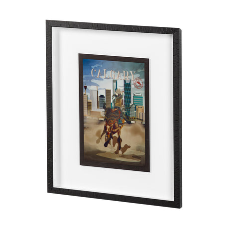 Calgary Go Canada (M) by Mercana Studio a Framed Art Print Matted under Glass by Mercana at Eve Furniture