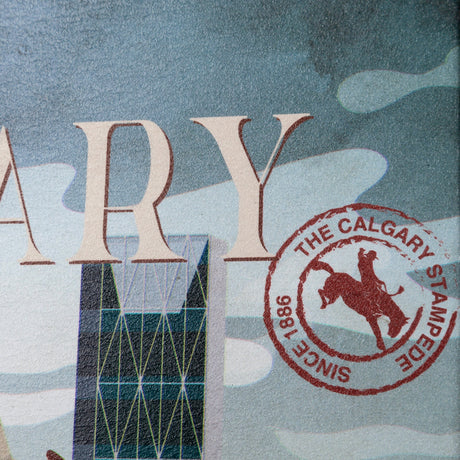 Calgary Go Canada (SM) by Mercana Studio a Hand Embellished Decograph Framed Art Print by Mercana at Eve Furniture