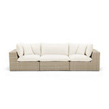 Cali 120" Performance Fabric & Wicker Outdoor Sofa by TOV Furniture at Eve Furniture
