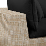 Cali 80" Performance Fabric & Wicker Outdoor Loveseat by TOV Furniture at Eve Furniture