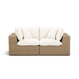 Cali 80" Performance Fabric & Wicker Outdoor Loveseat by TOV Furniture at Eve Furniture