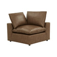 Cali Brown Leather Modular Corner Chair by TOV Furniture at Eve Furniture