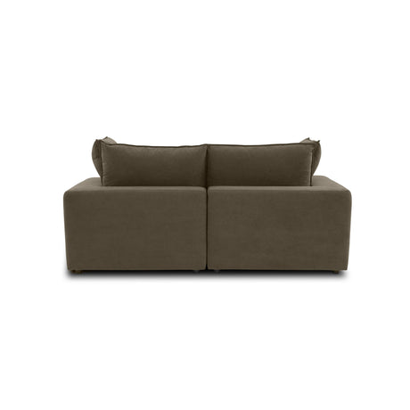 Cali Chocolate Brown Performance Velvet Loveseat by TOV Furniture at Eve Furniture