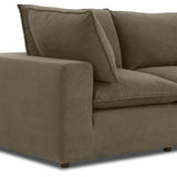 Cali Chocolate Brown Performance Velvet Modular Sofa by TOV Furniture at Eve Furniture