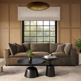 Cali Chocolate Brown Performance Velvet Modular Sofa by TOV Furniture at Eve Furniture