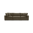 Cali Chocolate Brown Performance Velvet Modular Sofa by TOV Furniture at Eve Furniture