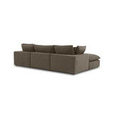 Cali Chocolate Brown Performance Velvet Sectional by TOV Furniture at Eve Furniture