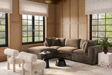Cali Chocolate Brown Performance Velvet Sectional by TOV Furniture at Eve Furniture