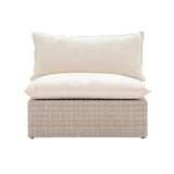 Cali Natural Wicker Outdoor Armless Chair by TOV Furniture at Eve Furniture