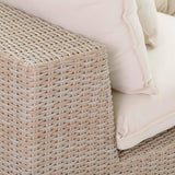 Cali Natural Wicker Outdoor Modular Loveseat by TOV Furniture at Eve Furniture