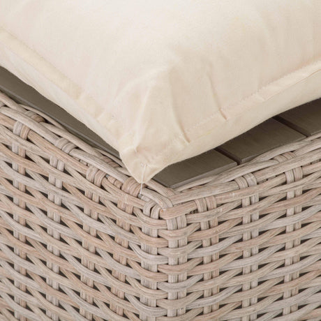 Cali Natural Wicker Outdoor Ottoman / Coffee Table by TOV Furniture at Eve Furniture