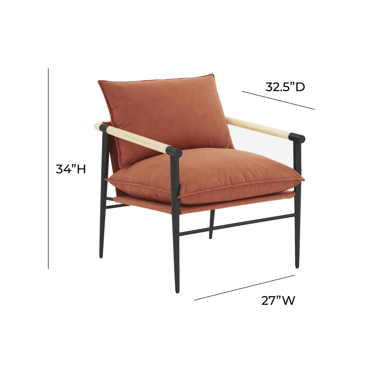 Cali Performance Fabric Accent Chair by TOV Furniture at Eve Furniture