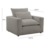 Cali Performance Fabric Armchair by TOV Furniture at Eve Furniture