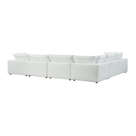 Cali Performance Fabric Modular 7-Piece Large Chaise Sectional by TOV Furniture at Eve Furniture