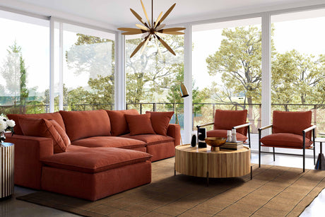 Cali Performance Fabric Modular Corner Chair by TOV Furniture at Eve Furniture
