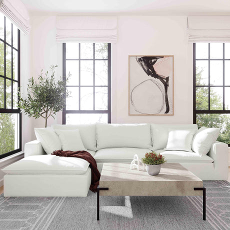 Cali Performance Fabric Ottoman by TOV Furniture at Eve Furniture